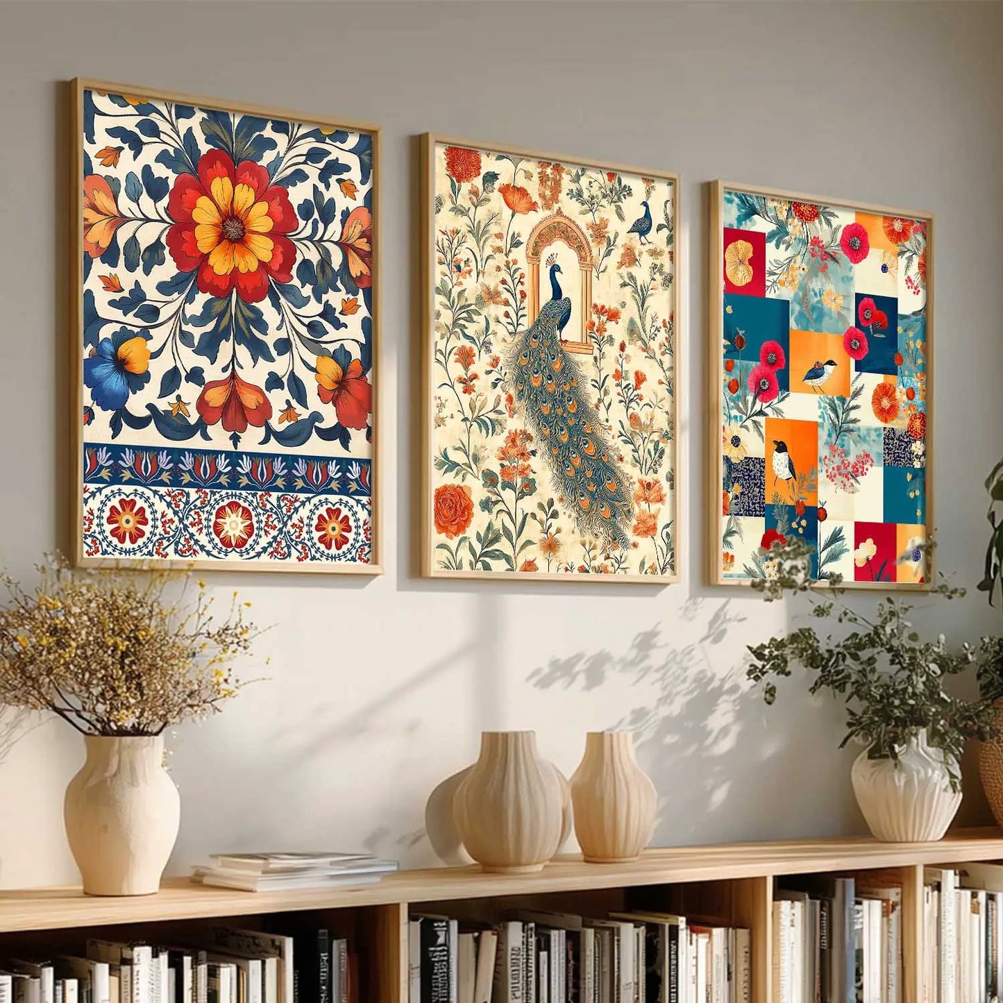 Traditional  Wall  Art  Paintings for Living Room - Wall Poster With frames