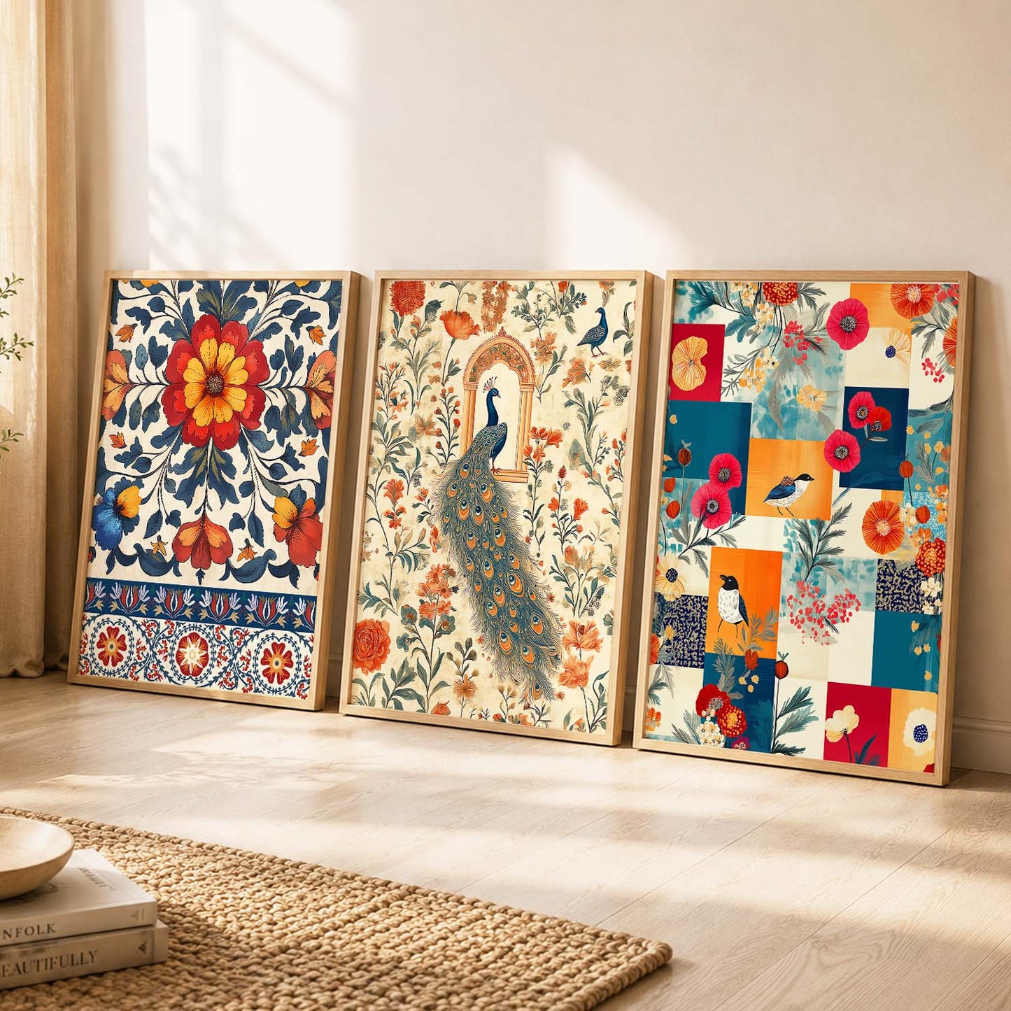 Traditional  Wall  Art  Paintings for Living Room - Wall Poster With frames