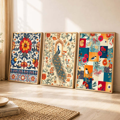 Traditional  Wall  Art  Paintings for Living Room - Wall Poster With frames