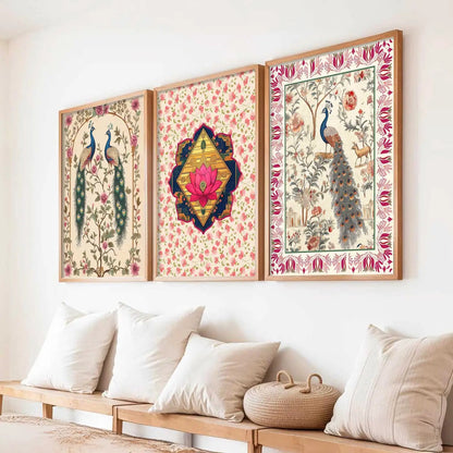 Traditional Wall  Art Paintings for Living Room - Wall Poster With frames