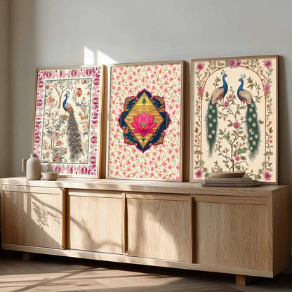 Traditional Wall  Art Paintings for Living Room - Wall Poster With frames