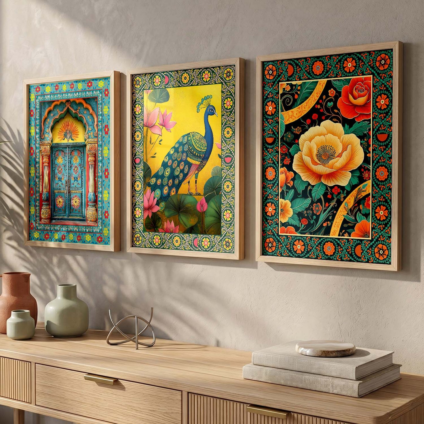 Traditional Wall  Art  Paintings for Living Room - Wall Poster With frames
