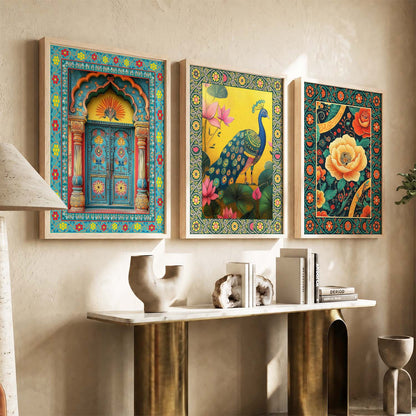 Traditional Wall  Art  Paintings for Living Room - Wall Poster With frames