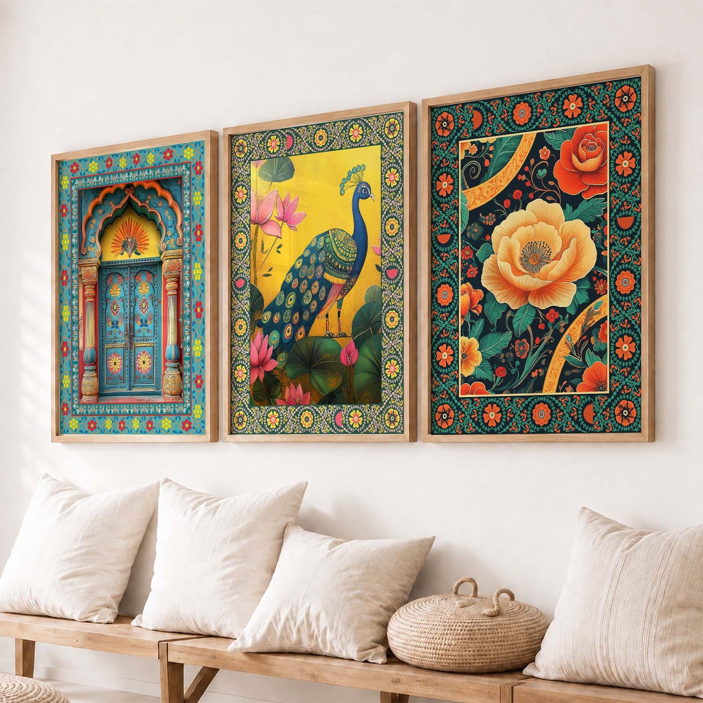 Traditional Wall  Art  Paintings for Living Room - Wall Poster With frames