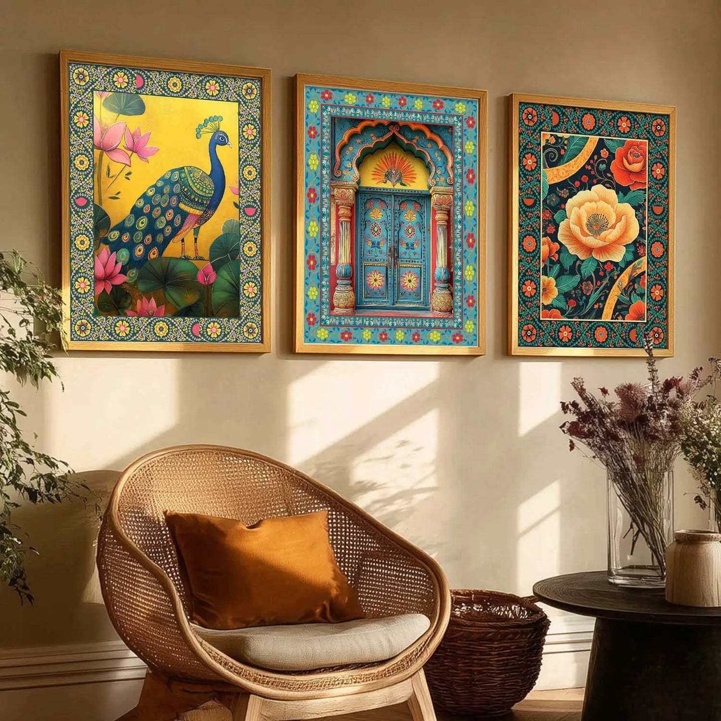 Traditional Wall  Art  Paintings for Living Room - Wall Poster With frames