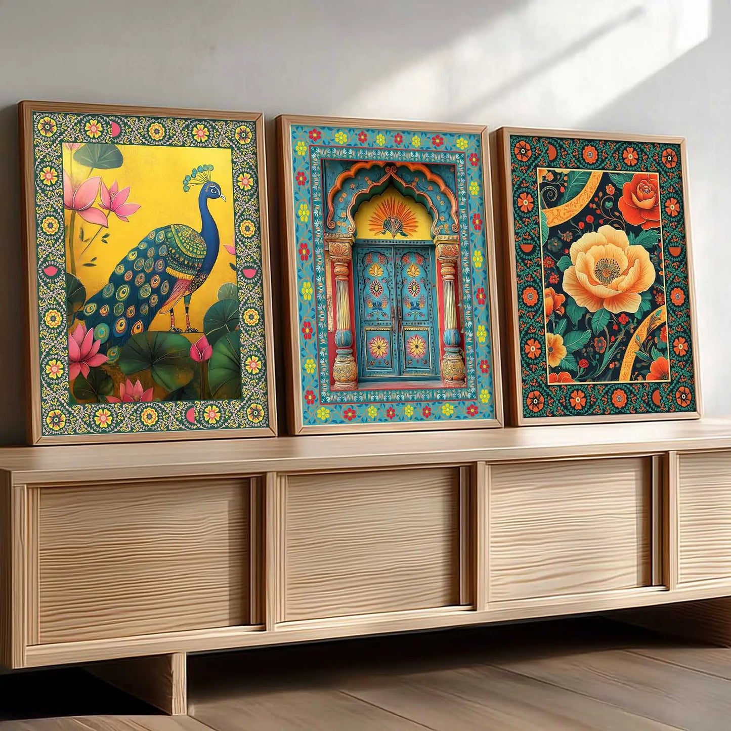 Traditional Wall  Art  Paintings for Living Room - Wall Poster With frames