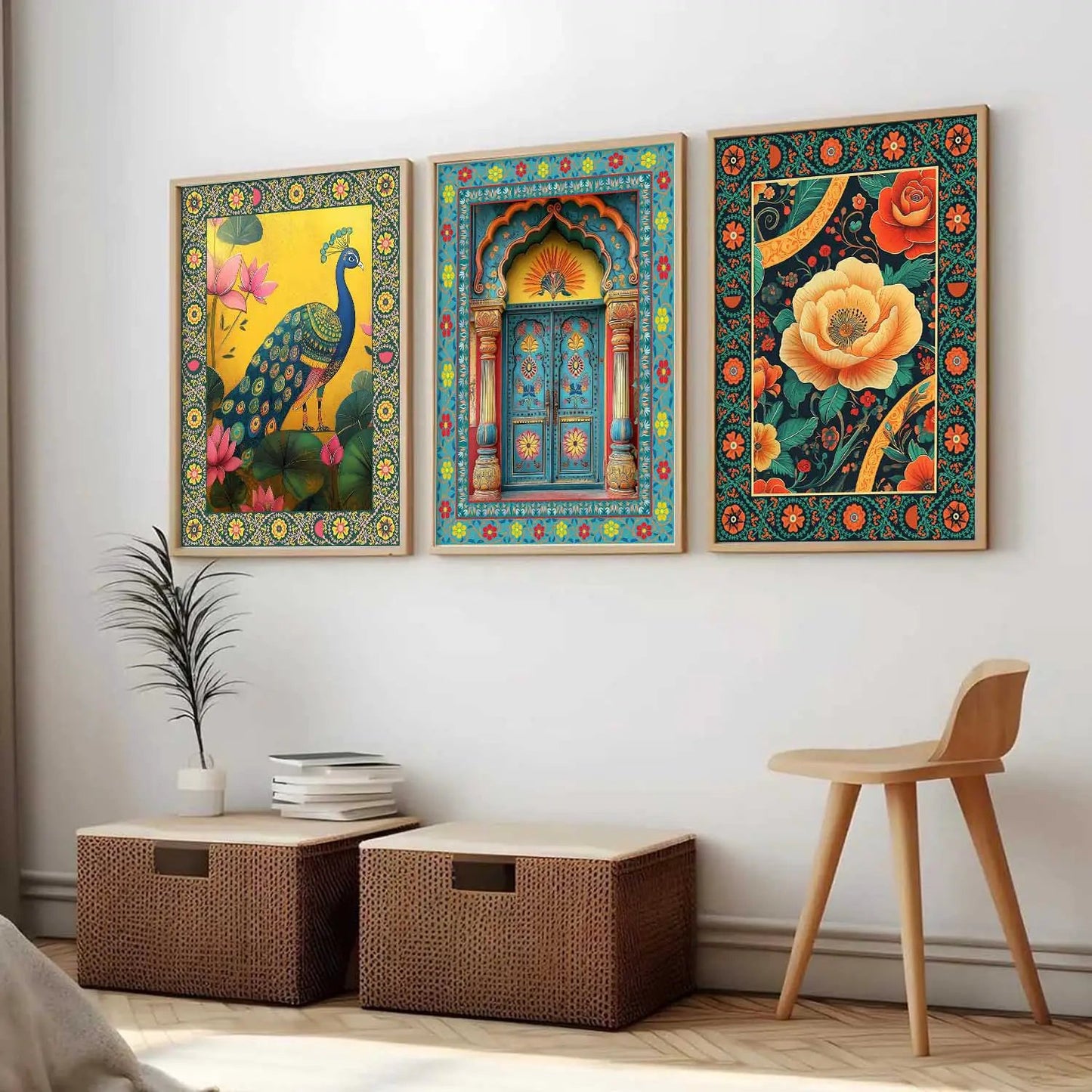 Traditional Wall  Art  Paintings for Living Room - Wall Poster With frames
