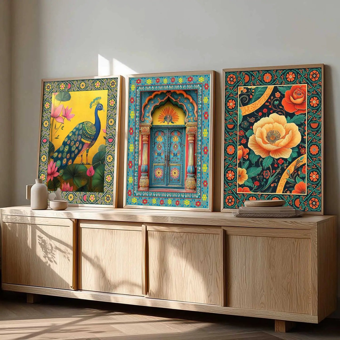 Traditional Wall  Art  Paintings for Living Room - Wall Poster With frames