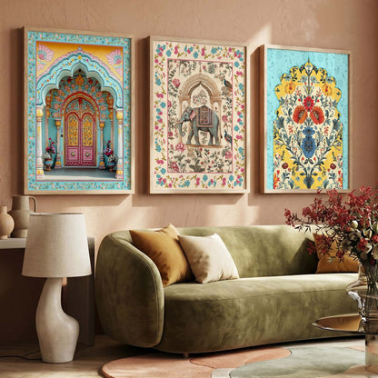 Traditional Wall  Art  Paintings for Living Room - Wall Poster With frames