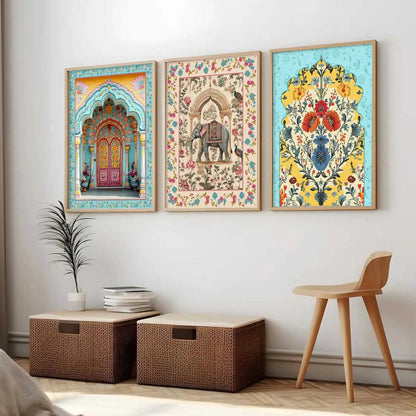 Traditional Wall  Art  Paintings for Living Room - Wall Poster With frames