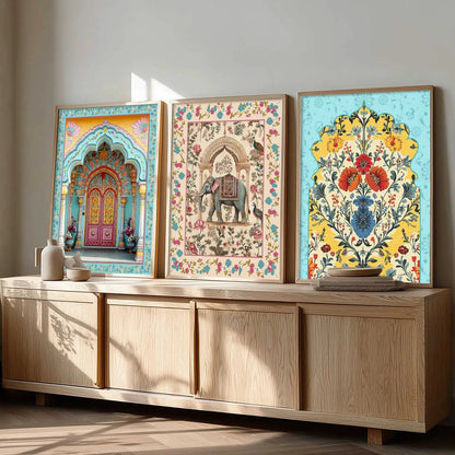 Traditional Wall  Art  Paintings for Living Room - Wall Poster With frames