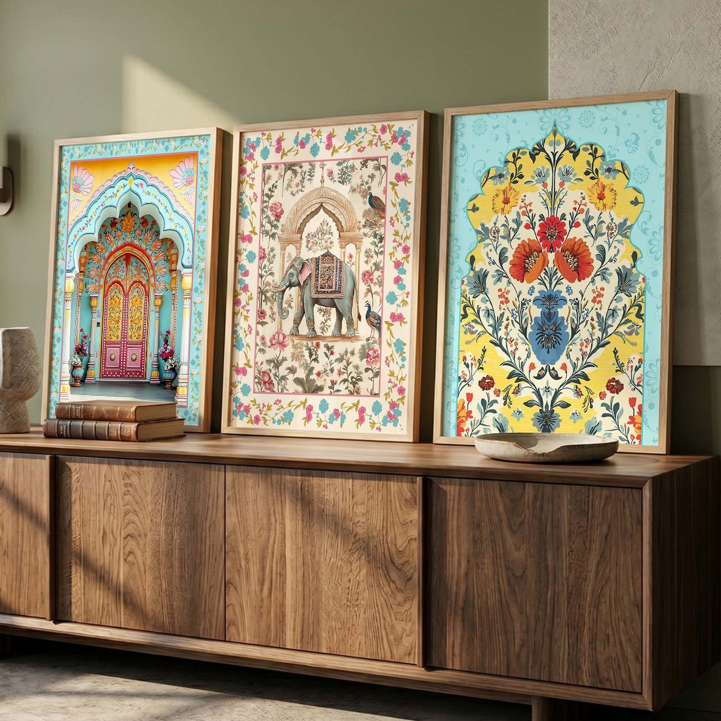 Traditional Wall  Art  Paintings for Living Room - Wall Poster With frames