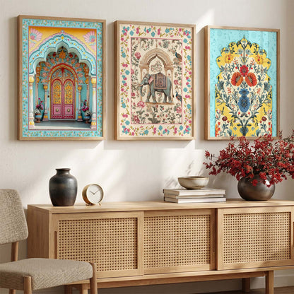 Traditional Wall  Art  Paintings for Living Room - Wall Poster With frames
