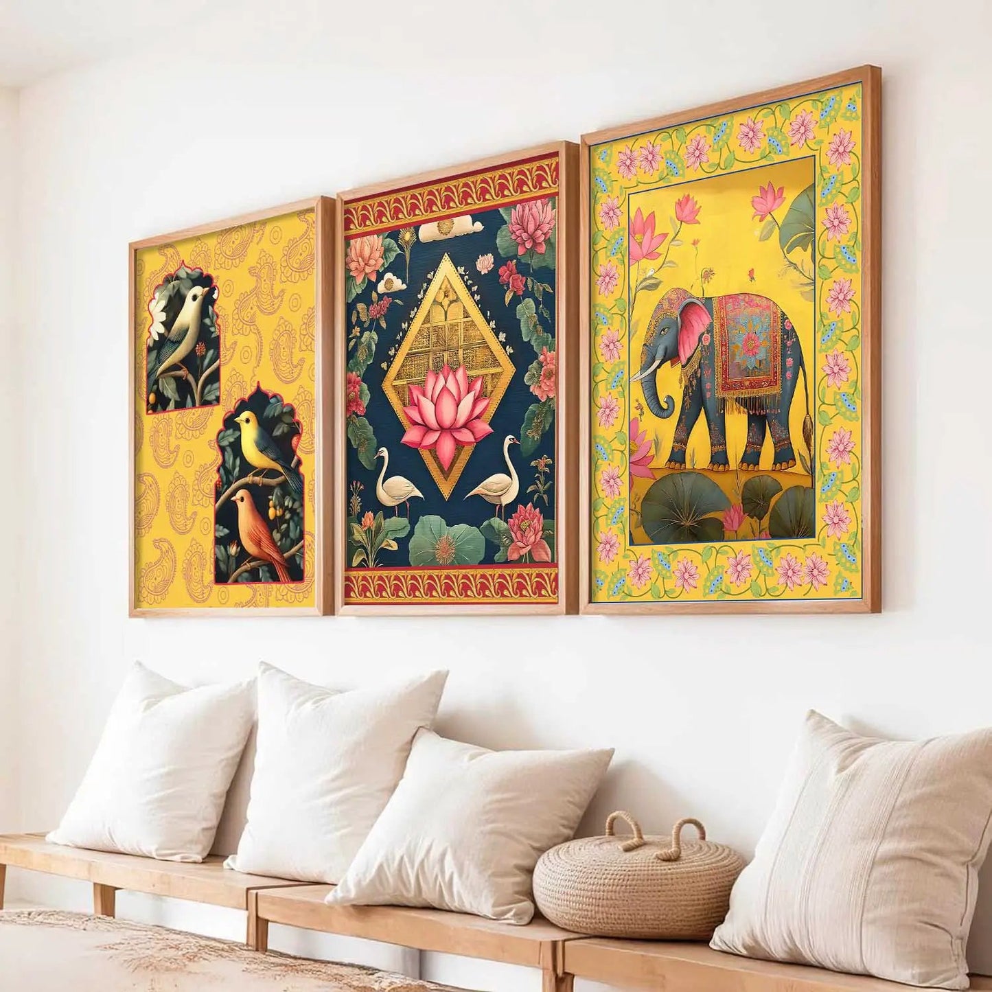 Traditional Wall  Art Paintings for Living Room - Wall Poster With frames