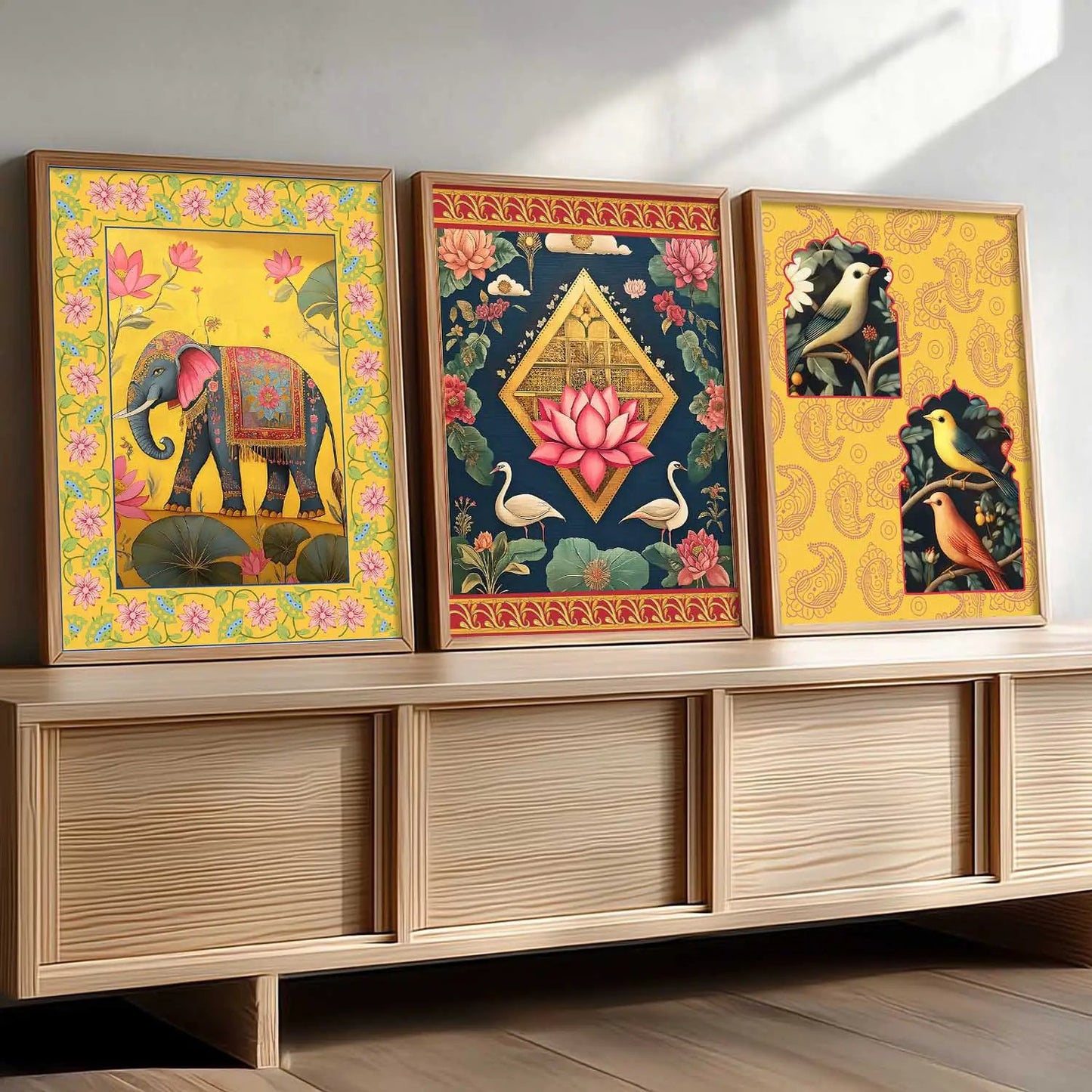 Traditional Wall  Art Paintings for Living Room - Wall Poster With frames