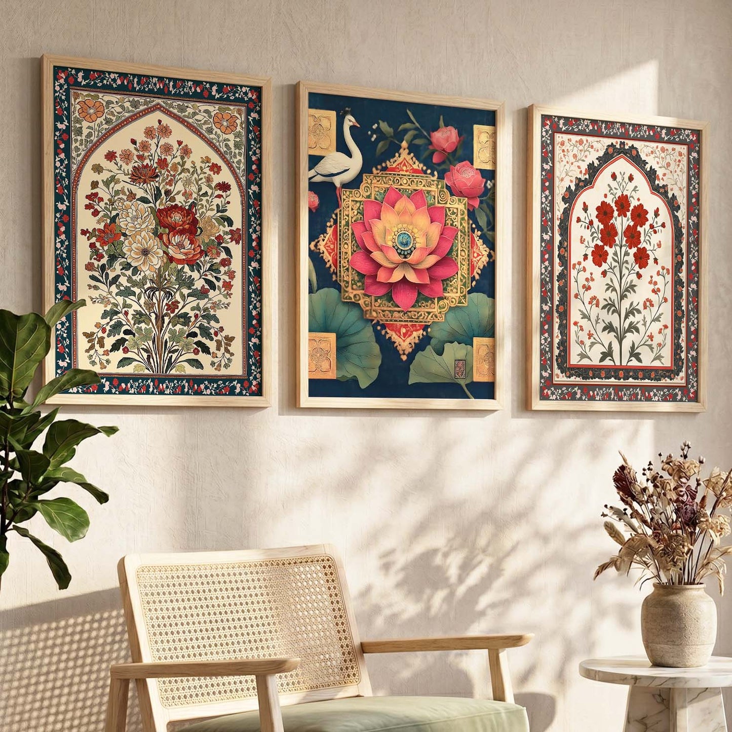 Traditional Wall  Art Paintings for Living Room - Wall Poster With frames