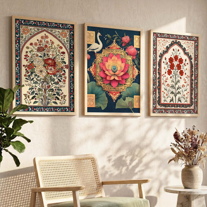 Traditional Wall  Art Paintings for Living Room - Wall Poster With frames