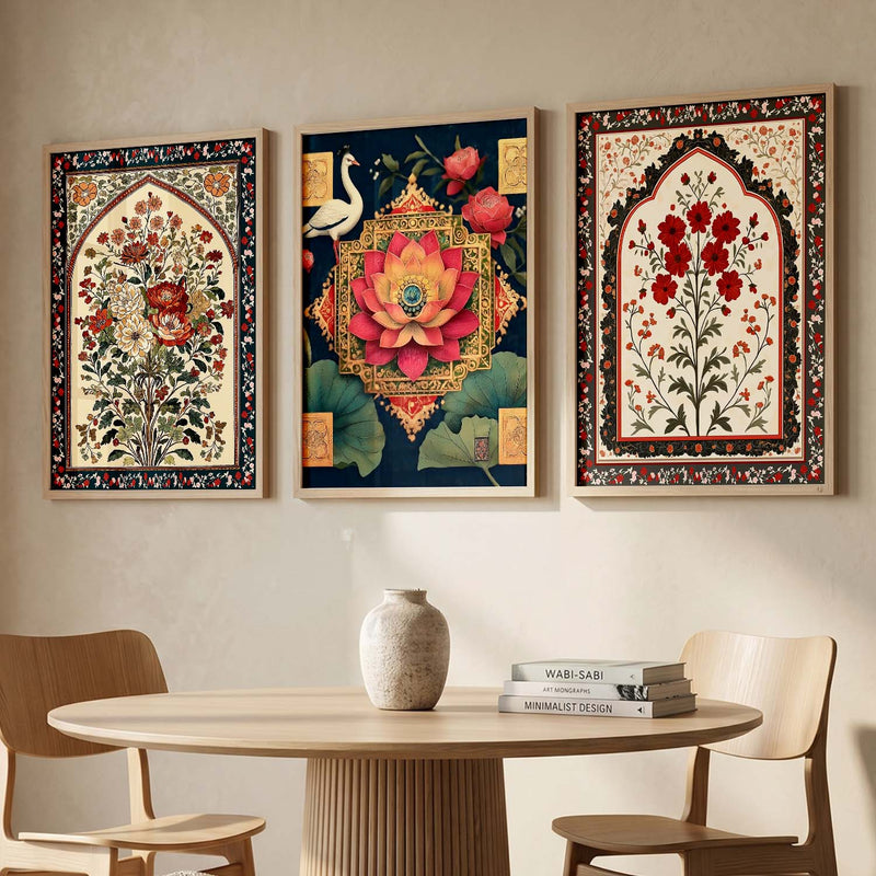 Traditional Wall  Art Paintings for Living Room - Wall Poster With frames