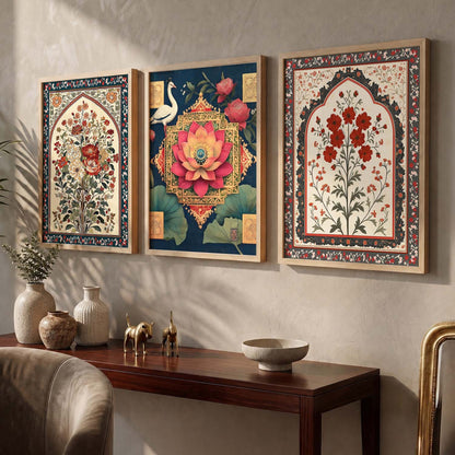 Traditional Wall  Art Paintings for Living Room - Wall Poster With frames