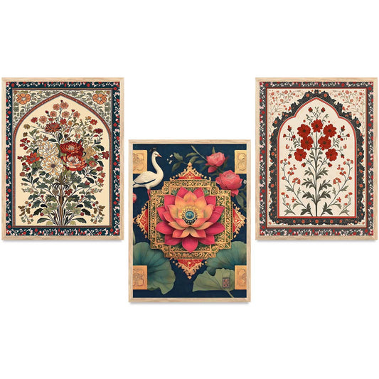 Madhubani  Wall  Art Paintings for Living Room - Wall Poster With frames