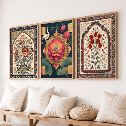 Traditional Wall  Art Paintings for Living Room - Wall Poster With frames