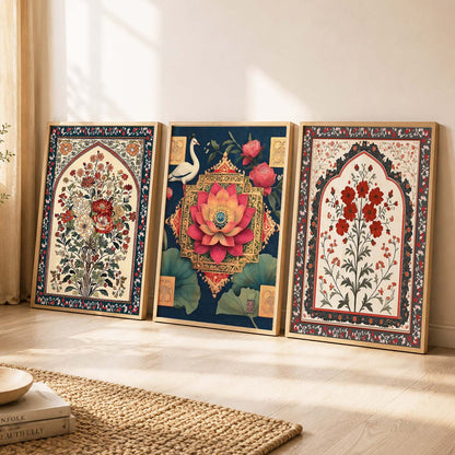 Traditional Wall  Art Paintings for Living Room - Wall Poster With frames