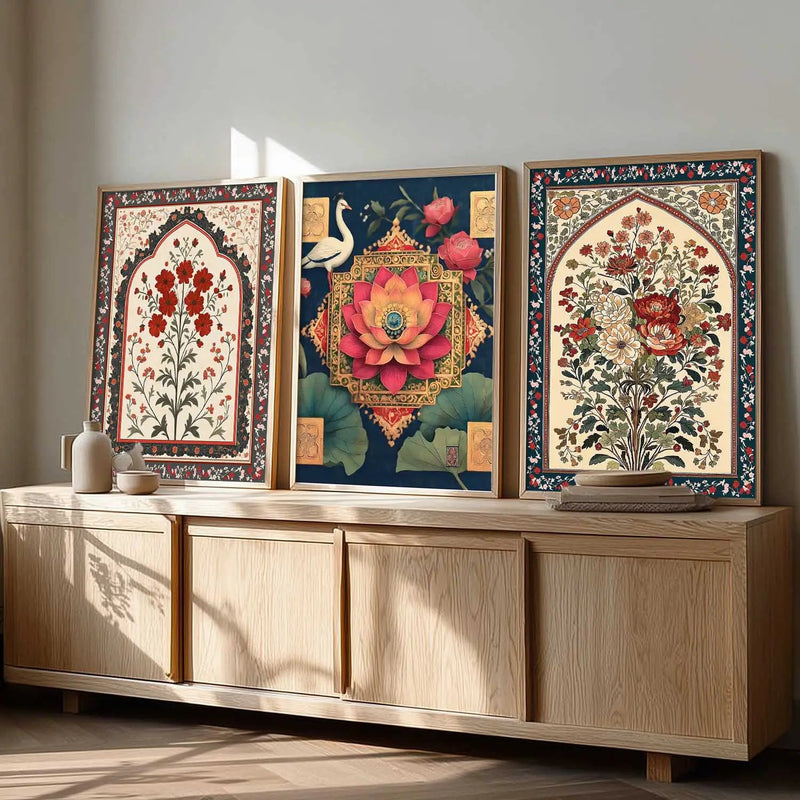 Traditional Wall  Art Paintings for Living Room - Wall Poster With frames