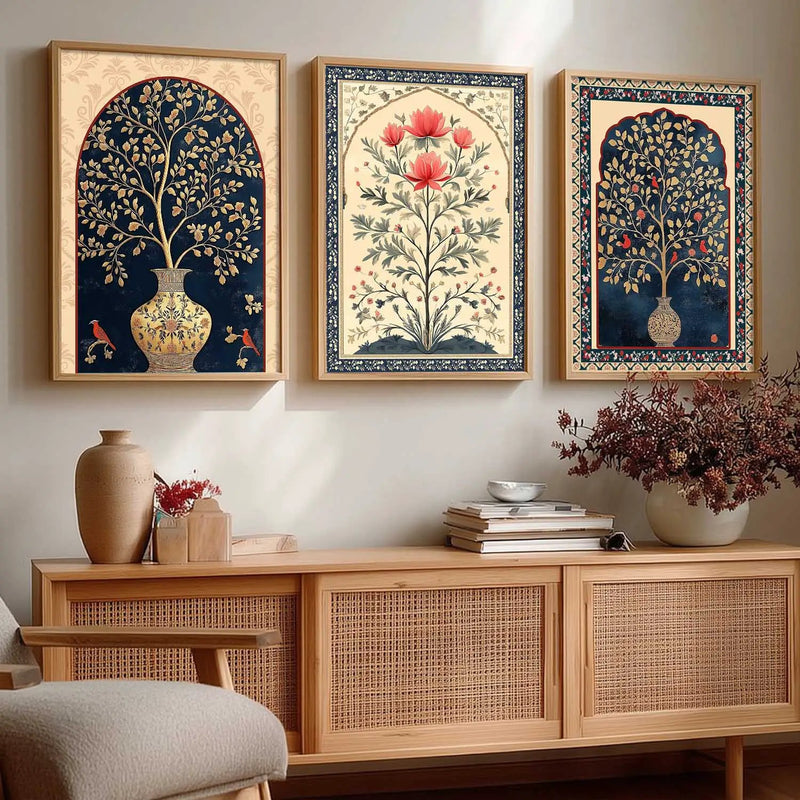 Traditional  Wall  Art  Paintings for Living Room - Wall Poster With frames