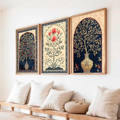 Traditional  Wall  Art  Paintings for Living Room - Wall Poster With frames