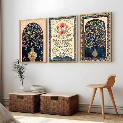 Traditional  Wall  Art  Paintings for Living Room - Wall Poster With frames