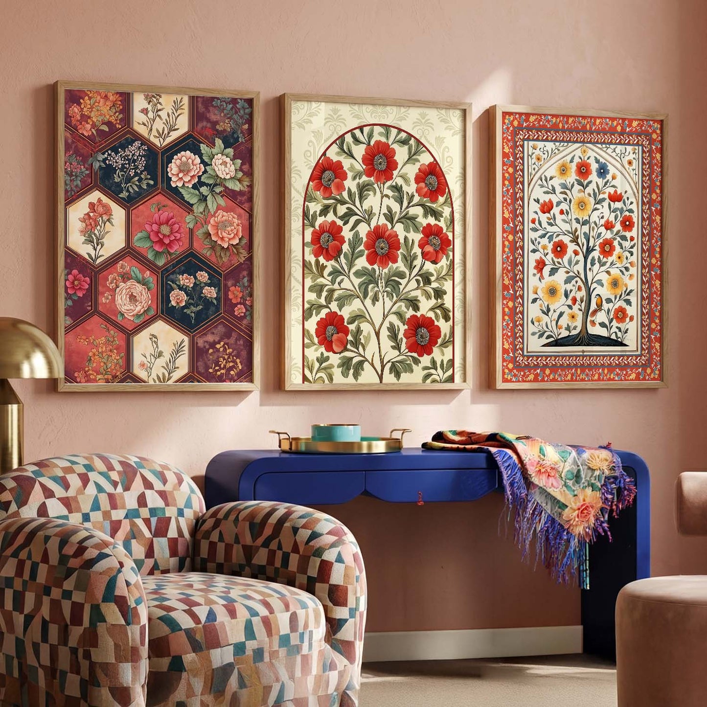 Traditional   Wall  Art  Paintings for Living Room - Wall Poster With frames