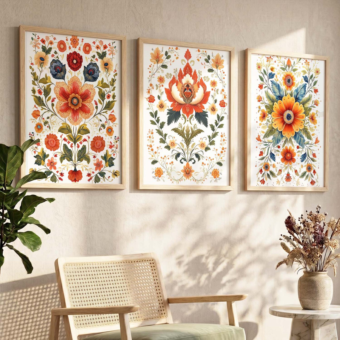 Traditional Wall  Art Paintings for Living Room - Wall Poster With frames