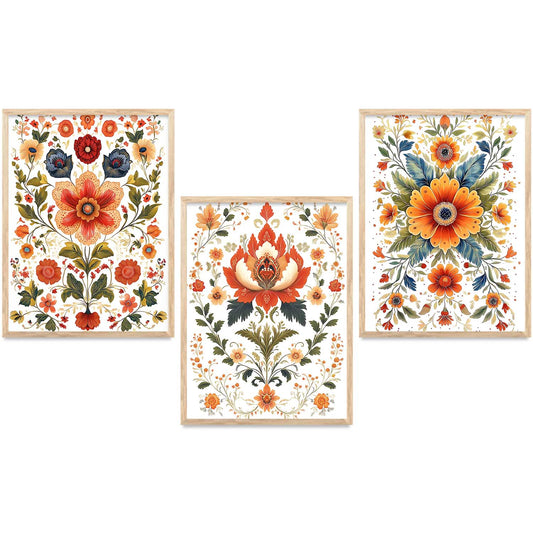 Floral  Wall  Art Paintings for Living Room - Wall Poster With frames