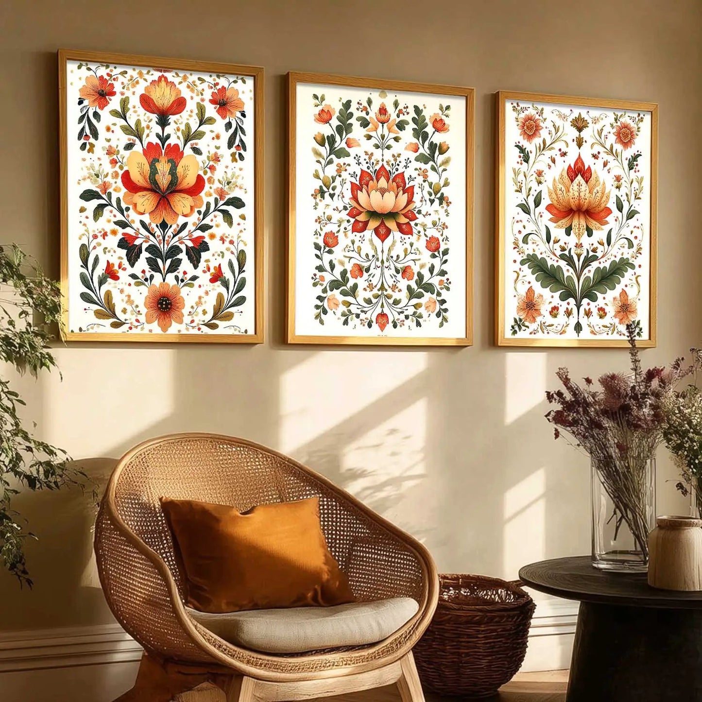 Traditional Wall  Art Paintings for Living Room - Wall Poster With frames