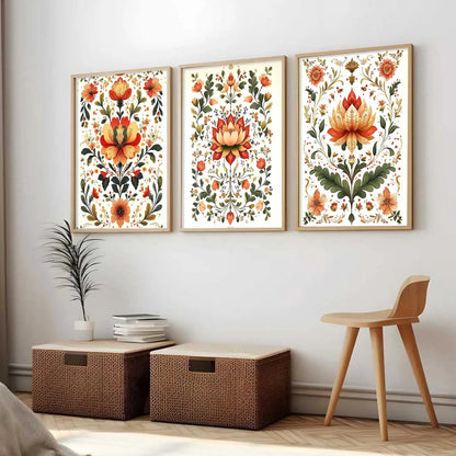 Traditional Wall  Art Paintings for Living Room - Wall Poster With frames