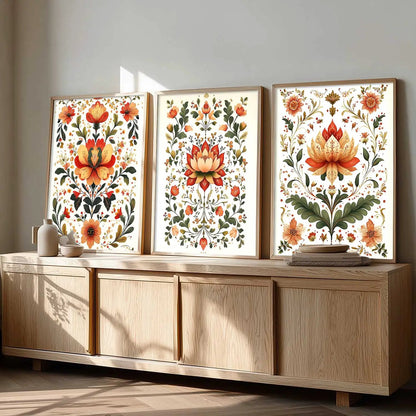 Traditional Wall  Art Paintings for Living Room - Wall Poster With frames