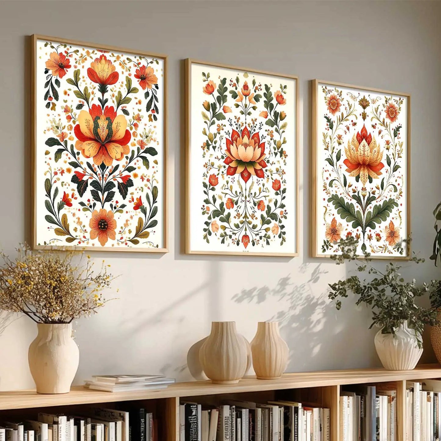 Traditional Wall  Art Paintings for Living Room - Wall Poster With frames