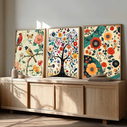 Traditional  Wall  Art  Paintings for Living Room - Wall Poster With frames