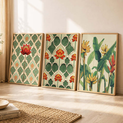 Traditional  Wall  Art Paintings for Living Room - Wall Poster With frames