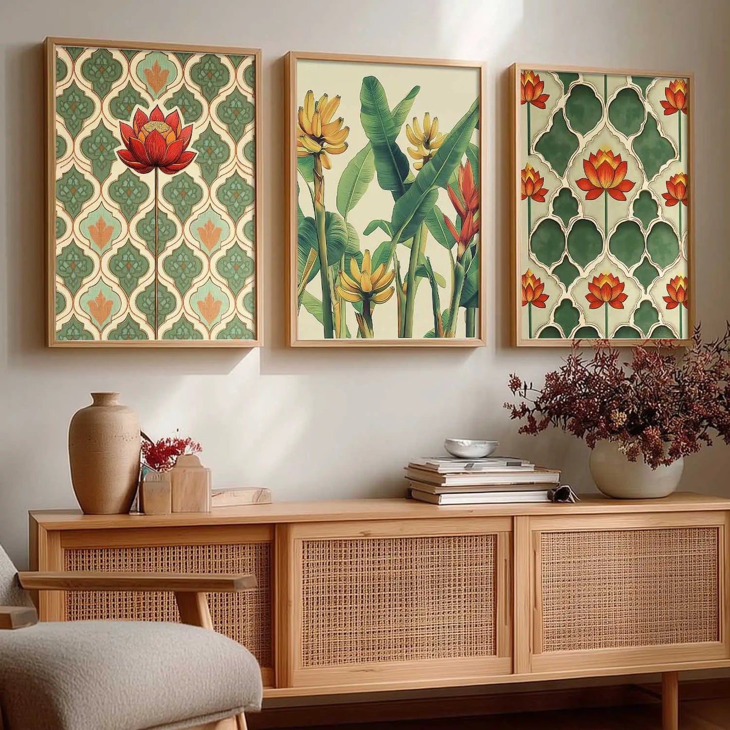 Traditional  Wall  Art Paintings for Living Room - Wall Poster With frames