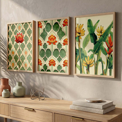 Traditional  Wall  Art Paintings for Living Room - Wall Poster With frames