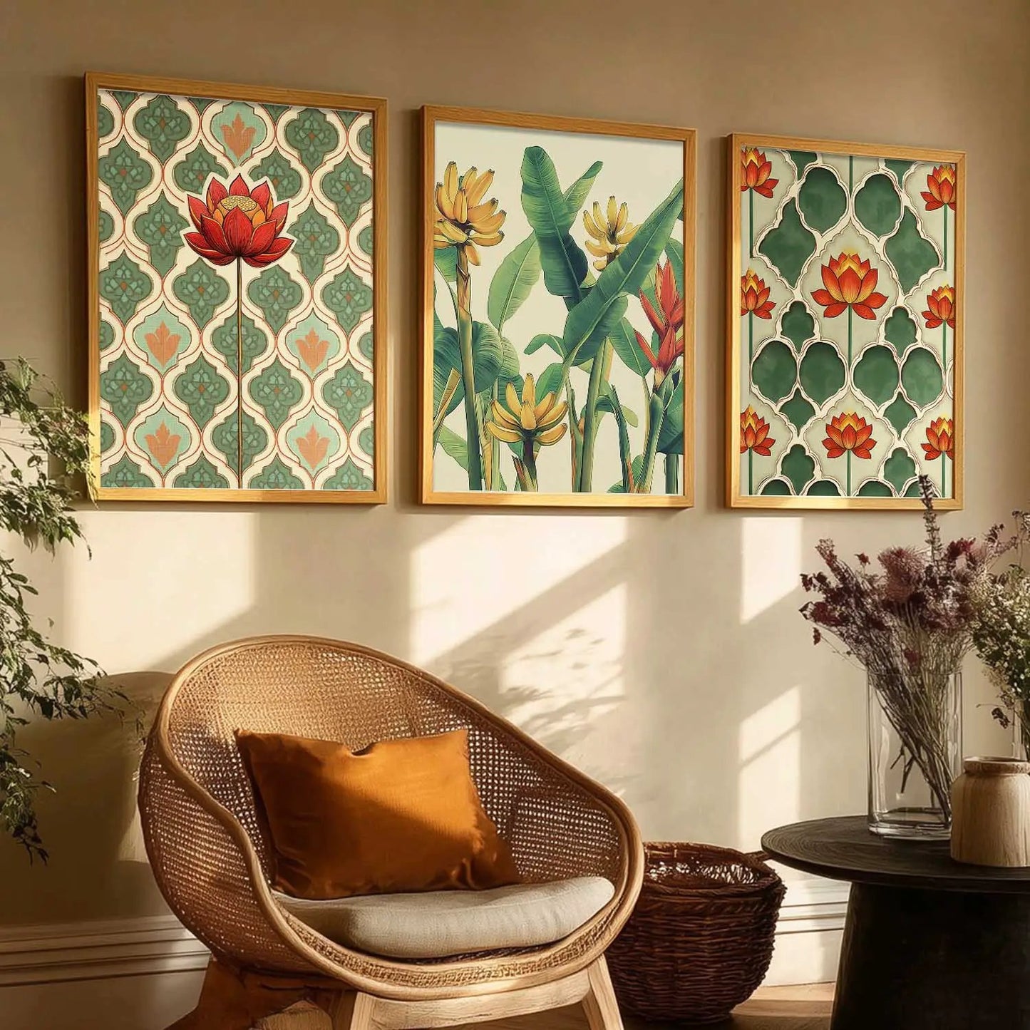 Traditional  Wall  Art Paintings for Living Room - Wall Poster With frames
