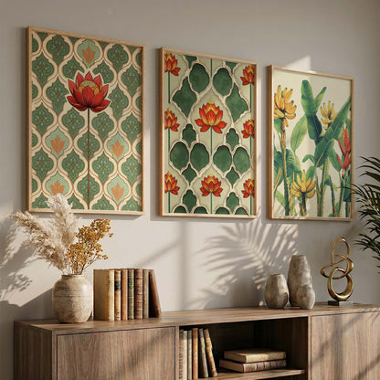 Traditional  Wall  Art Paintings for Living Room - Wall Poster With frames