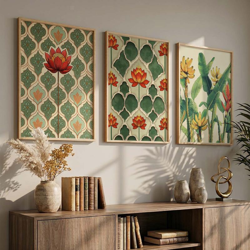 Traditional  Wall  Art Paintings for Living Room - Wall Poster With frames