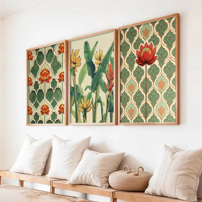 Traditional  Wall  Art Paintings for Living Room - Wall Poster With frames