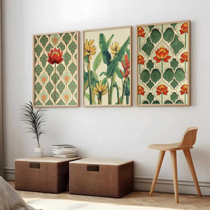 Traditional  Wall  Art Paintings for Living Room - Wall Poster With frames