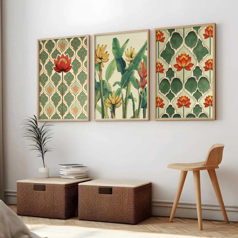 Traditional  Wall  Art Paintings for Living Room - Wall Poster With frames