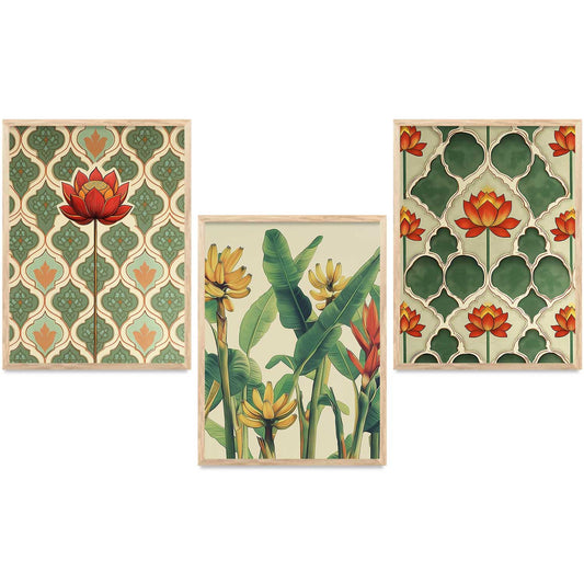 Traditional  Wall  Art Paintings for Living Room - Wall Poster With frames