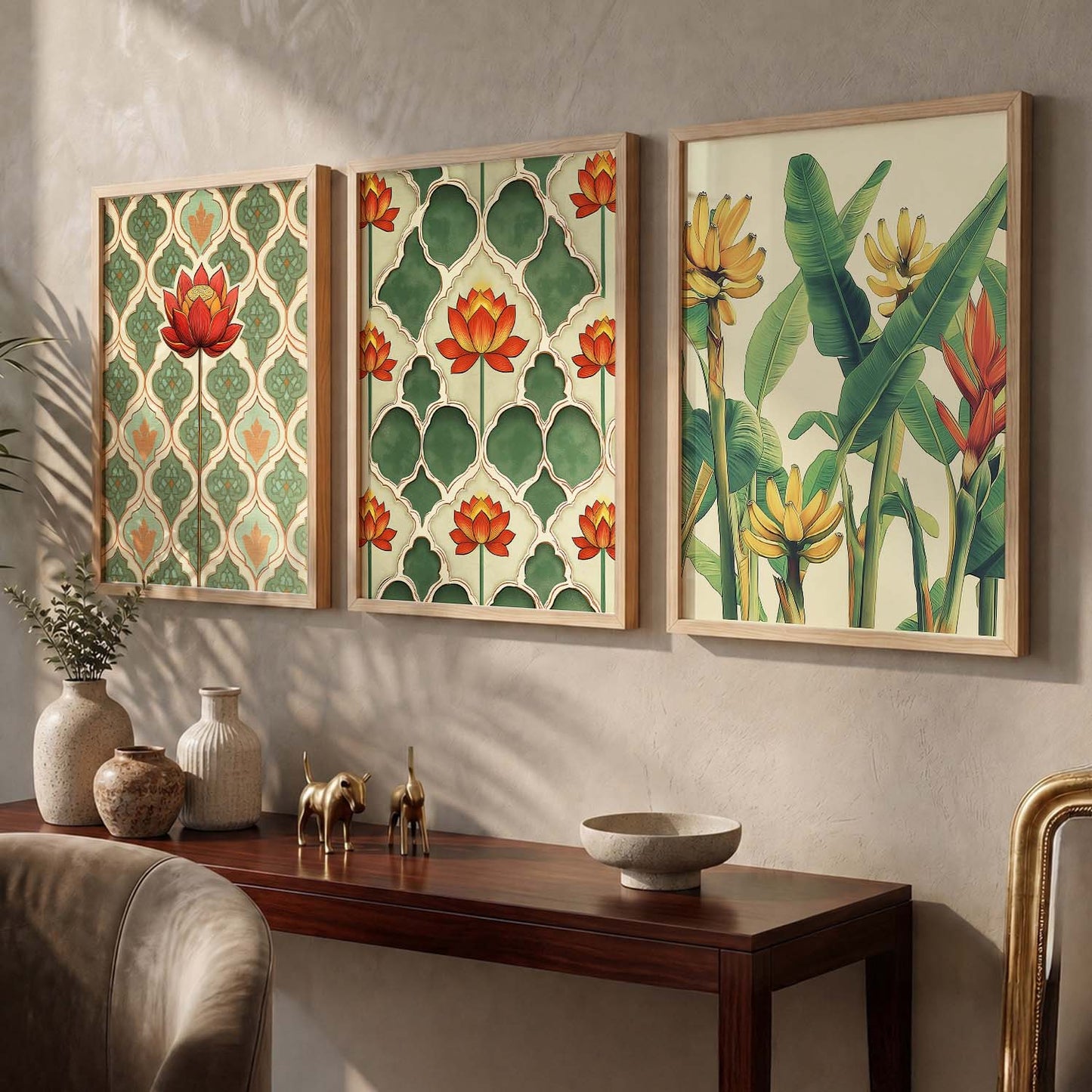 Traditional  Wall  Art Paintings for Living Room - Wall Poster With frames