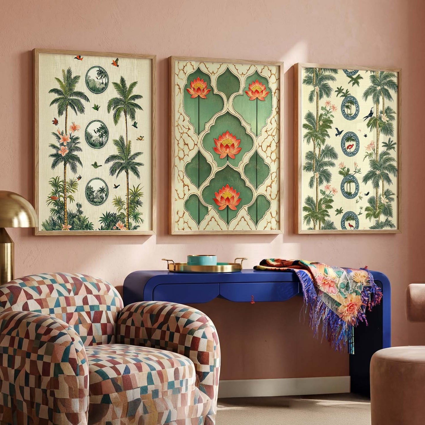 Traditional  Wall  Art Paintings for Living Room - Wall Poster With frames
